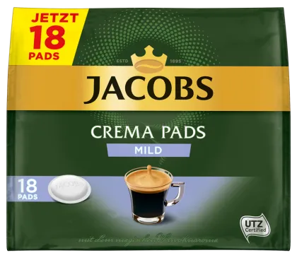 Jacobs Crema mild 10 x 18 Pads UTZ zertifiziert